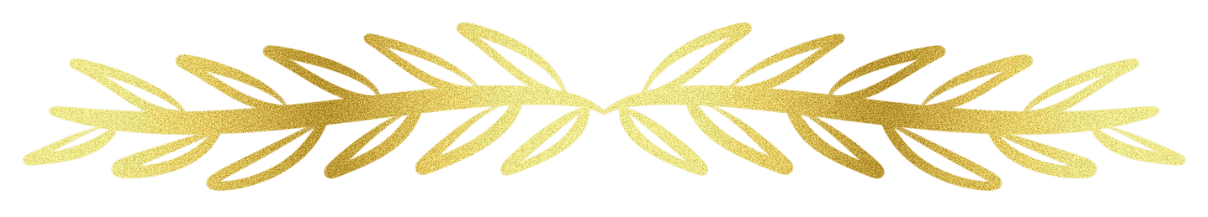 Gold leaf decorative border on a black background